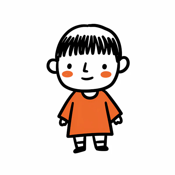 Cheerful Child Cartoon