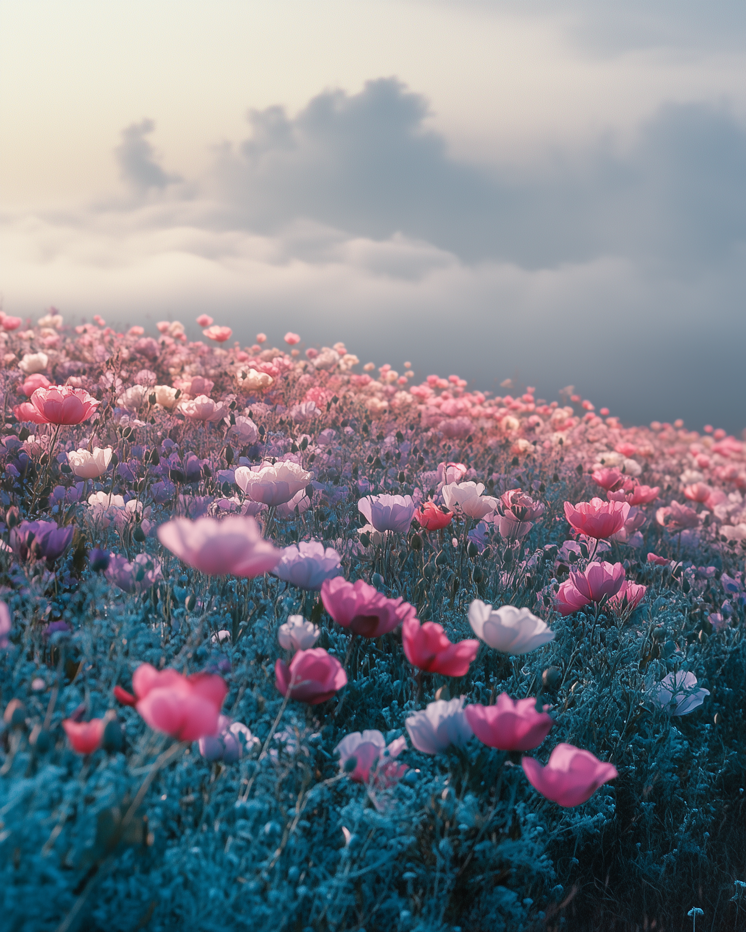 Serene Field of Flowers