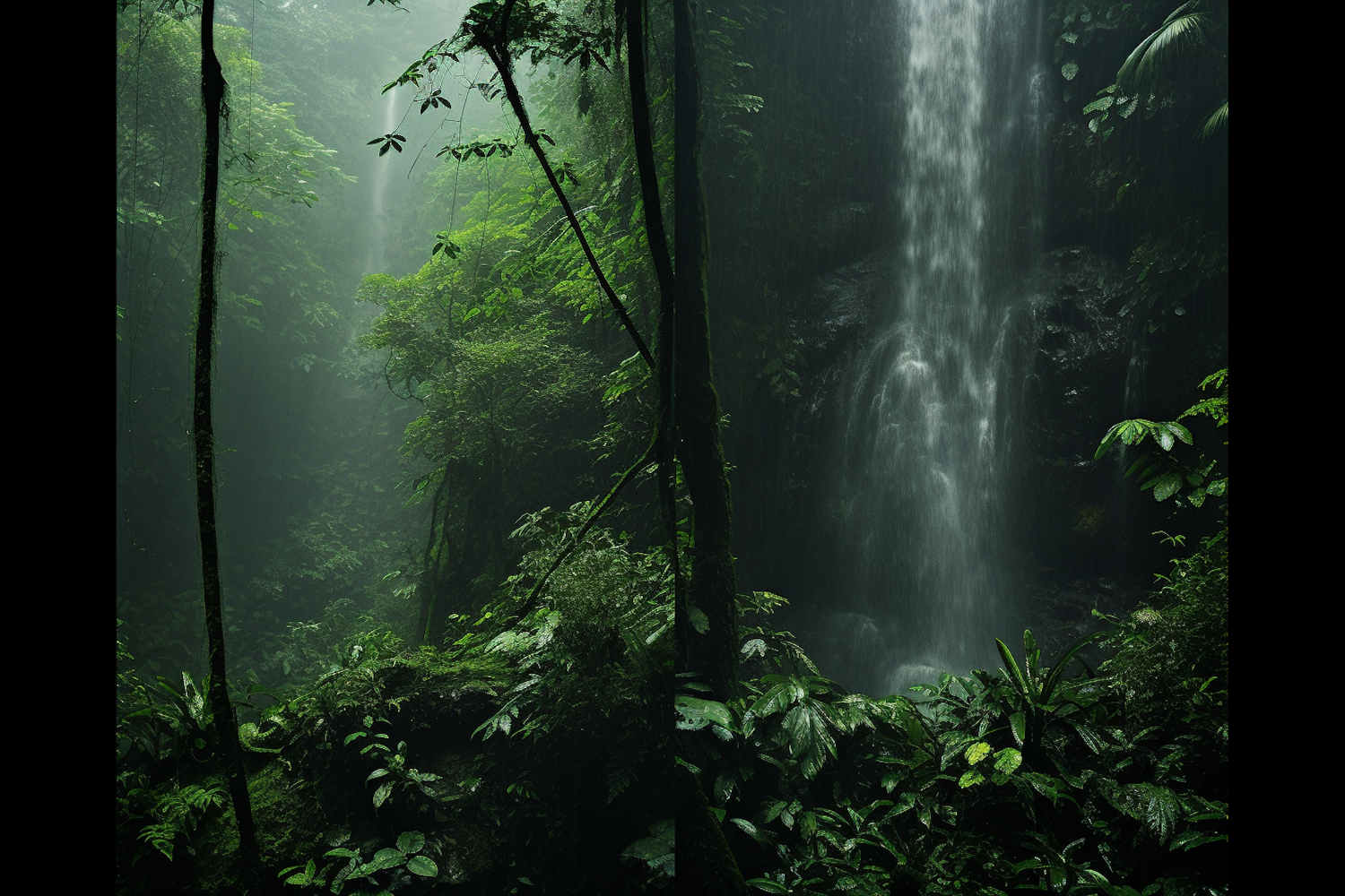 Verdant Waterfall Sanctuary