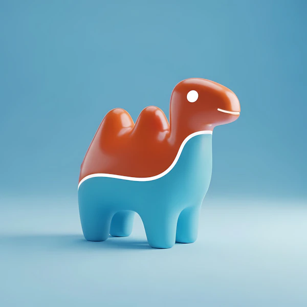 Stylized Camel Figurine