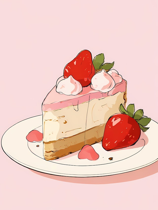 Cheesecake with Strawberries