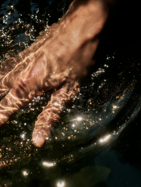 Hand in Sparkling Water