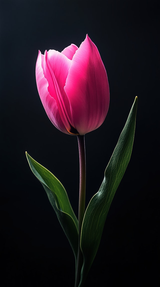 Vibrant Pink Tulip