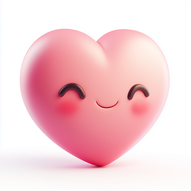 Smiling Pink Heart