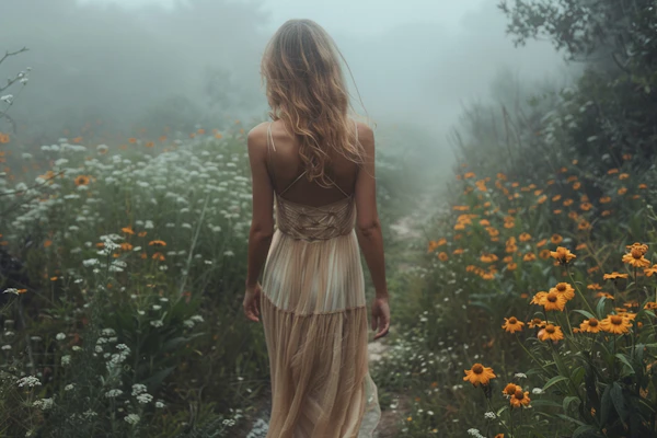 Misty Meadow Wanderer