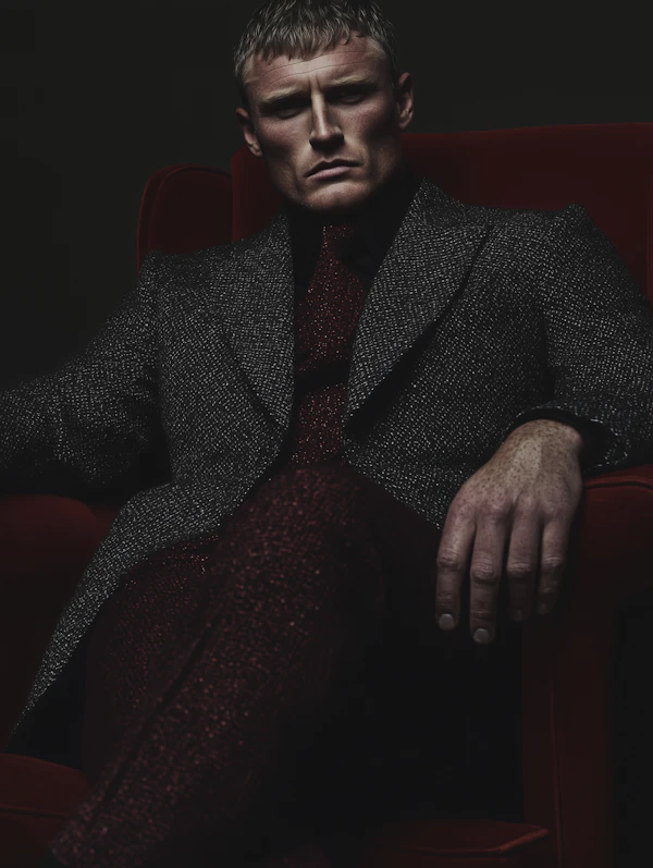 Man in Red Chair