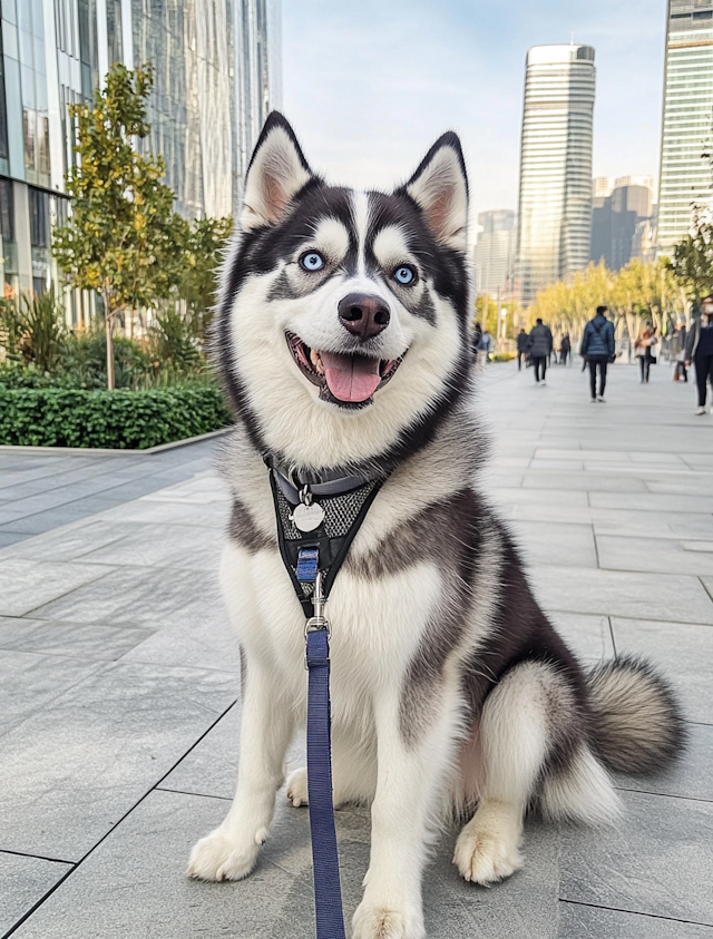 Urban Siberian Husky