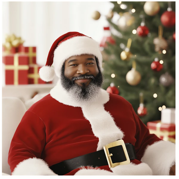 Santa Claus with Christmas Tree