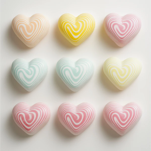 Pastel Heart Grid