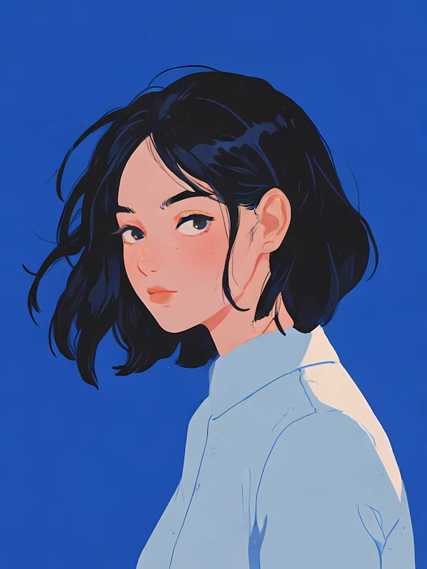 Illustration of a Young Woman