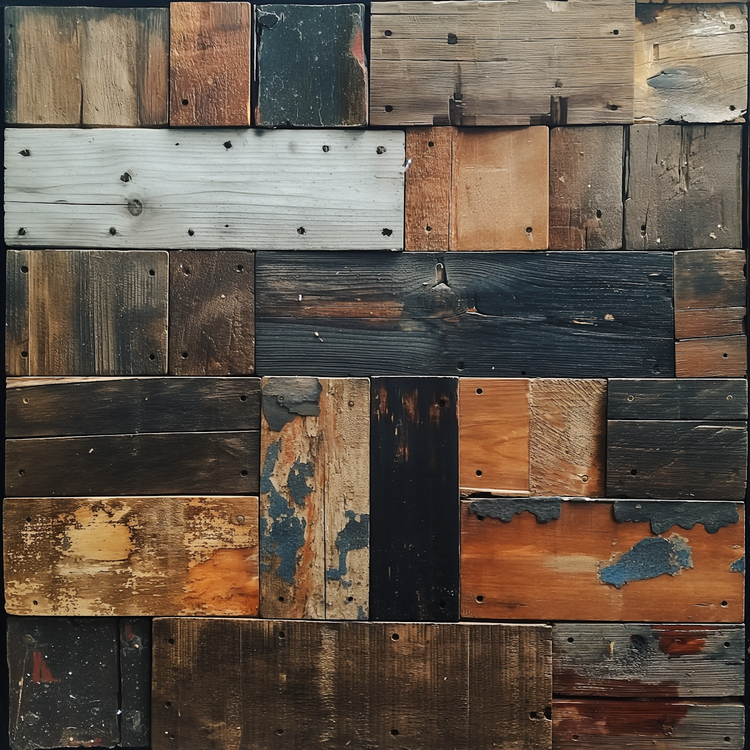 Rustic Wooden Plank Wall