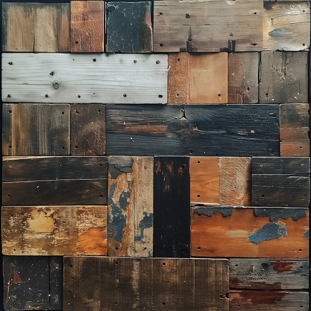 Rustic Wooden Plank Wall