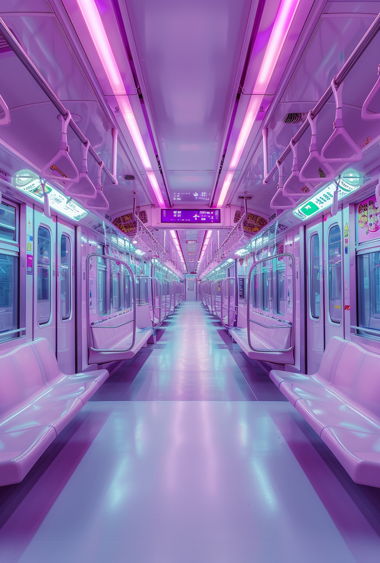 Futuristic Subway Interior