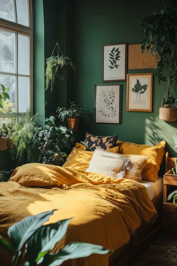 Cozy Green Bedroom