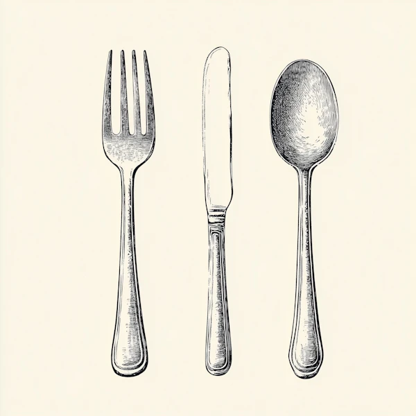 Vintage Cutlery Art
