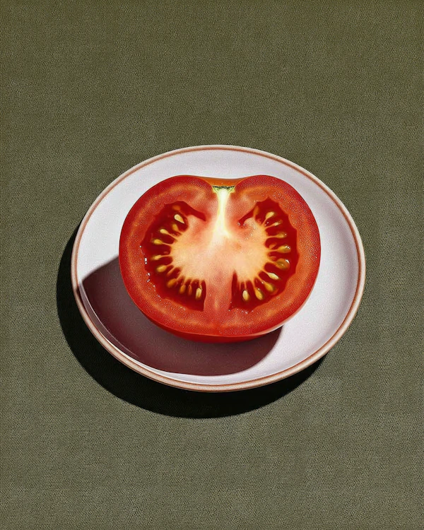 Halved Tomato Display