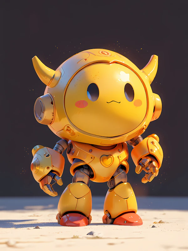 Cute 3D Robot Design