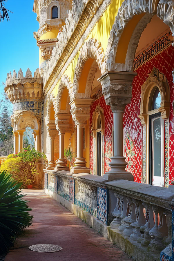Vibrant Architectural Scene