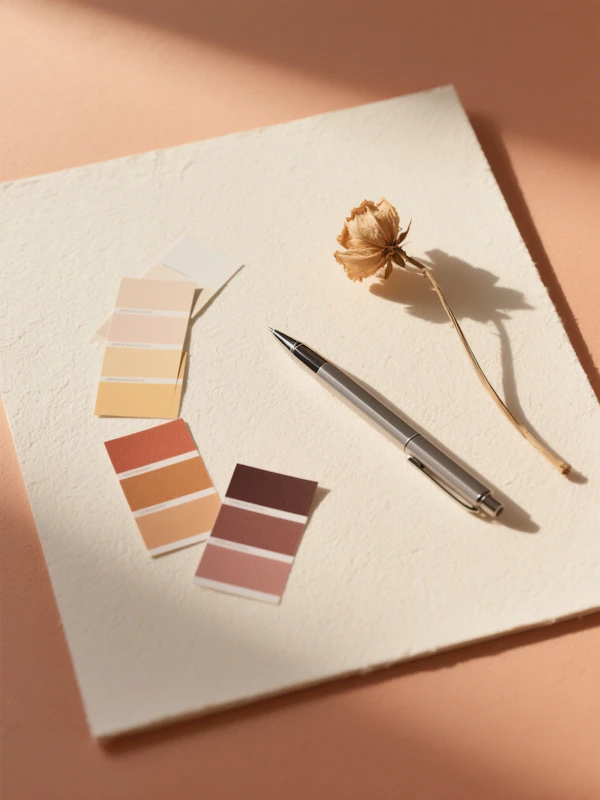 Flat Lay Art Composition