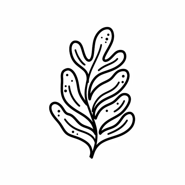 Stylized Leaf Art