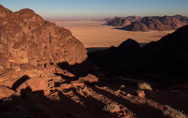 Desert Landscape with Rock Formations