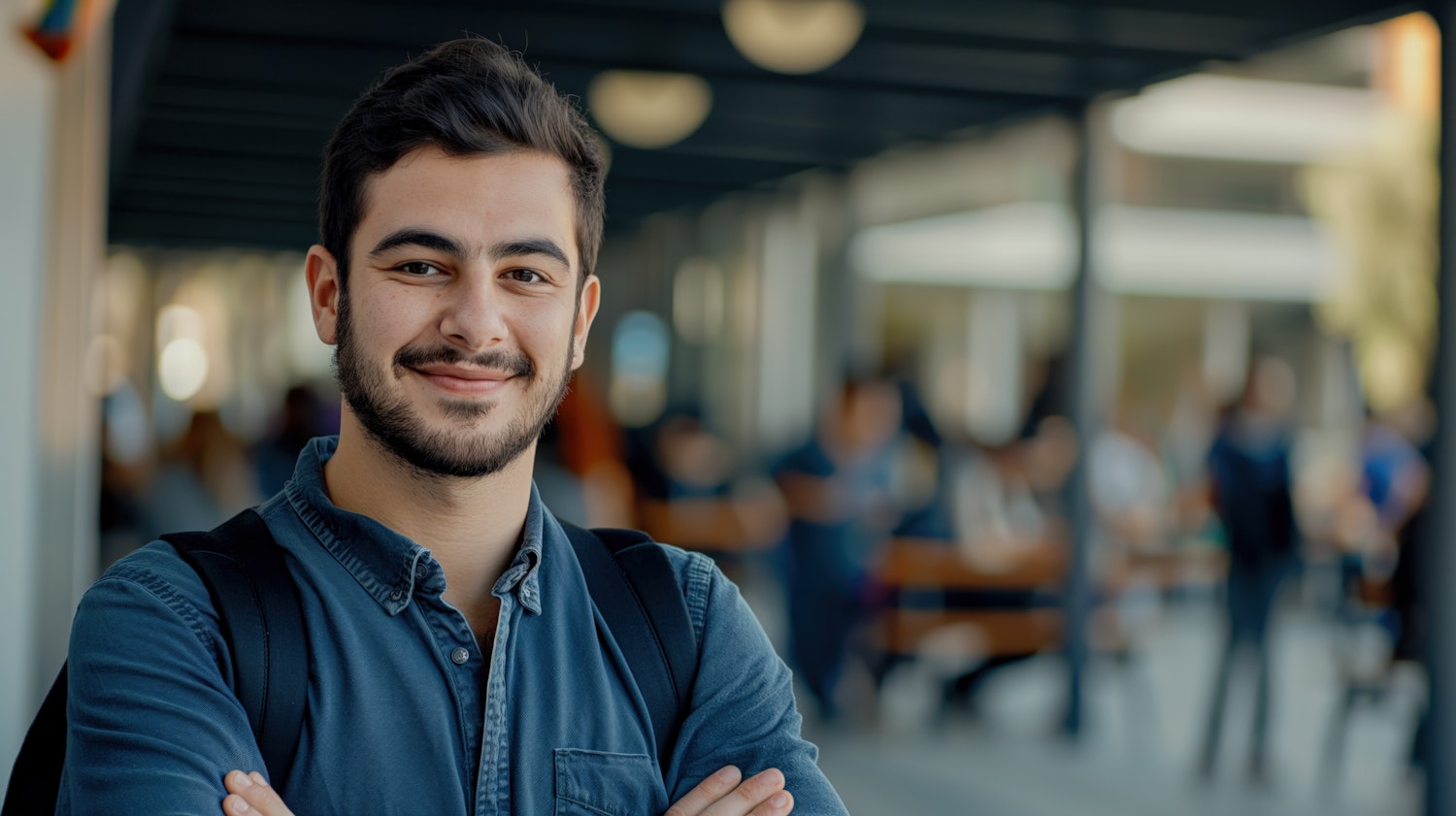 Young Man with Friendly Expression