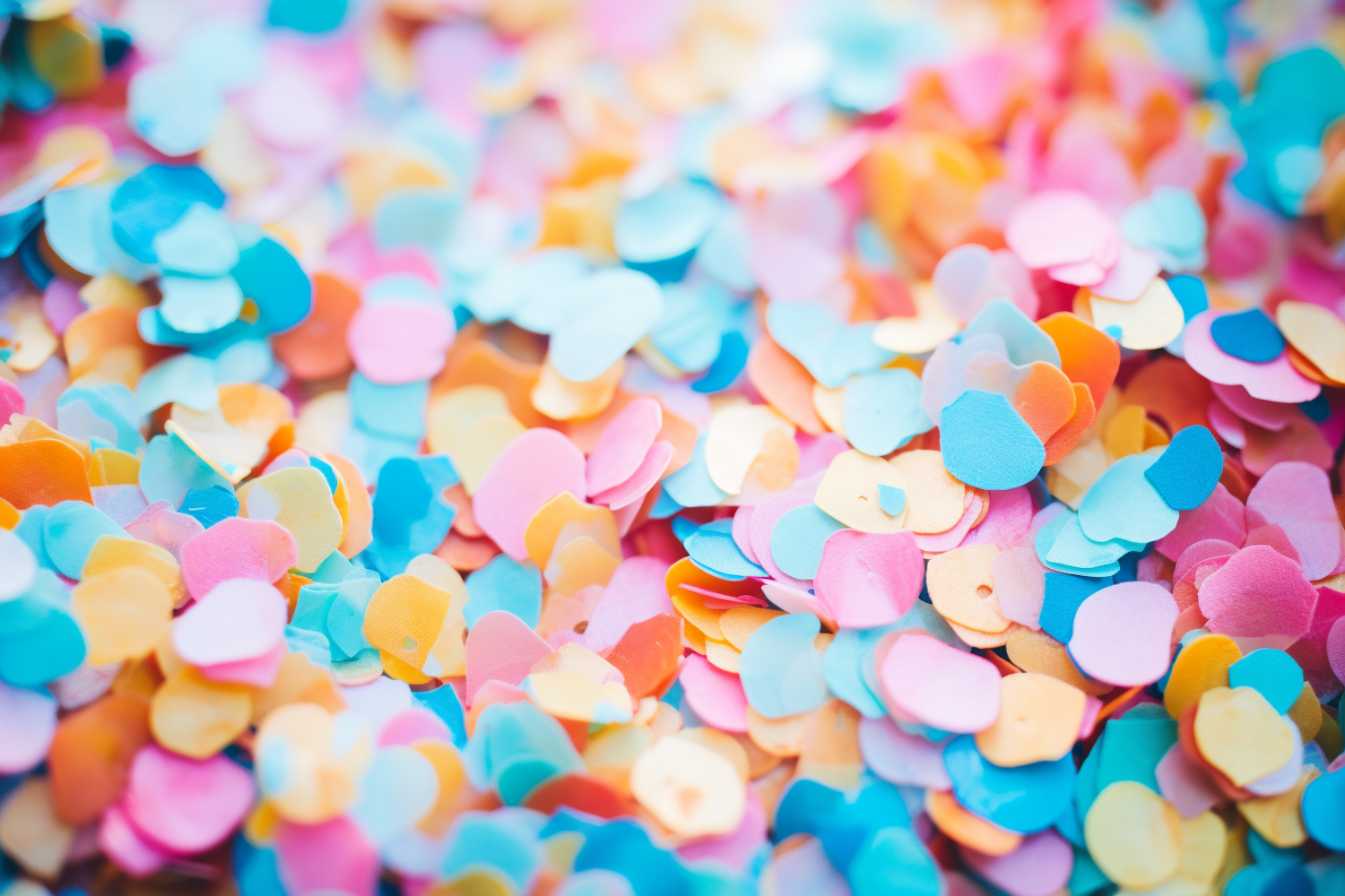 Pastel Hearts Confetti Celebration