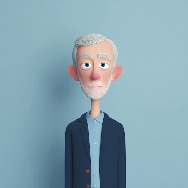 Stylized Elderly Man