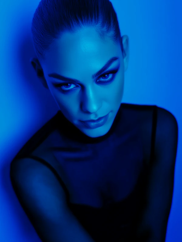 Moody Blue Portrait