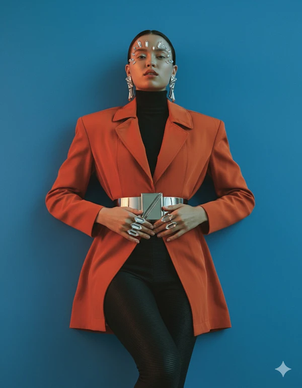 Avant-Garde Fashion Pose