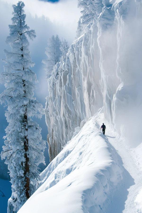 Solitary Winter Explorer