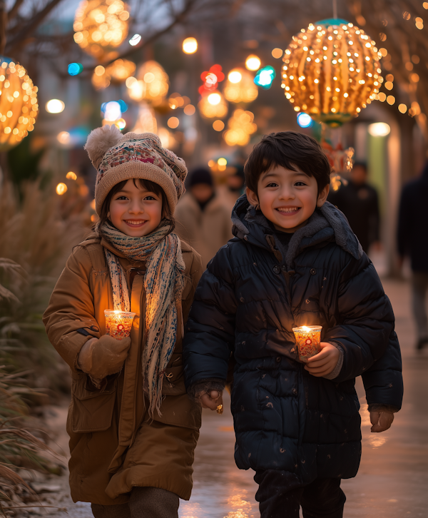 Children with Candles