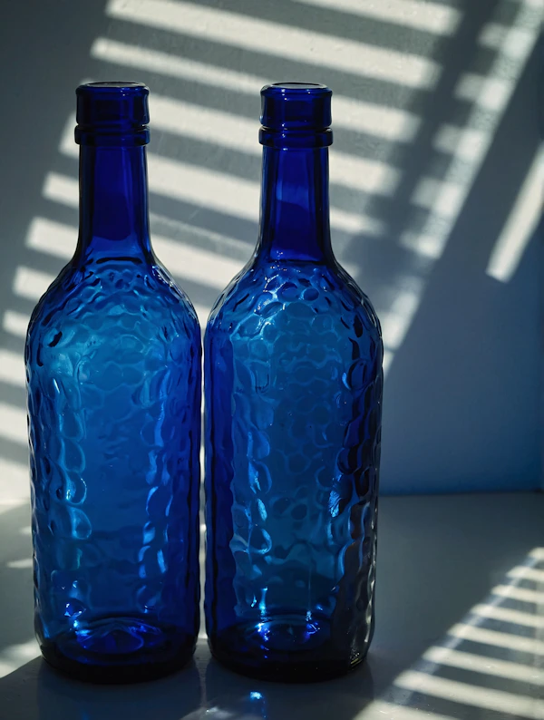 Cobalt Blue Bottles