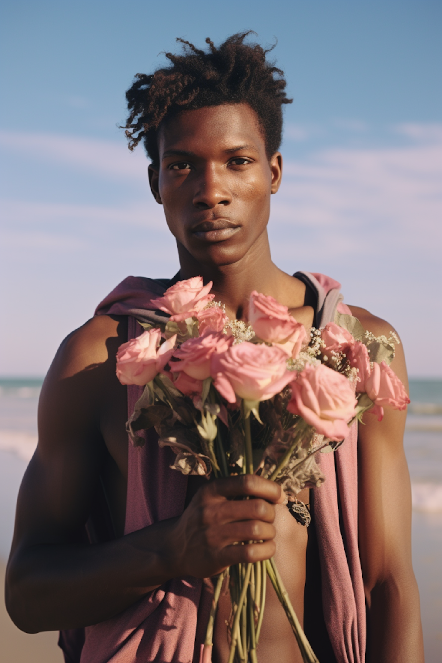 Contemplative Elegance on the Shore