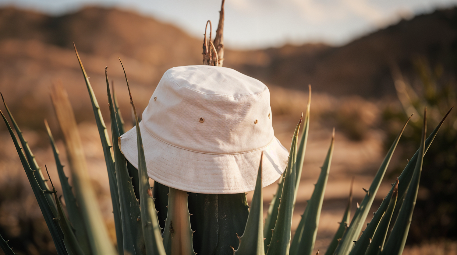 Hat on Spiky Plant