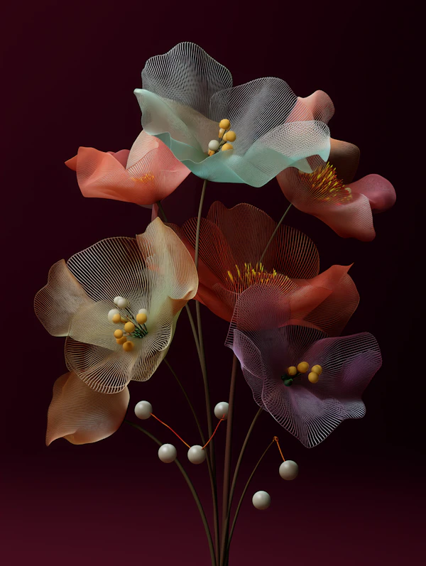 Abstract Floral Art