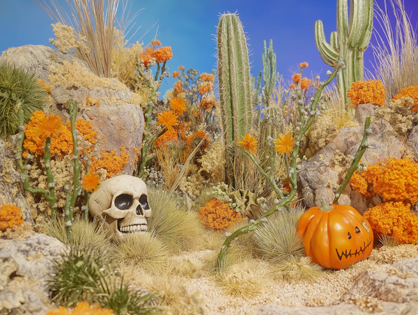 Desert Halloween Scene