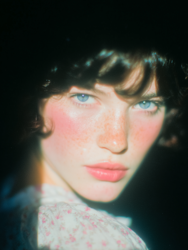 Portrait of Freckled Beauty