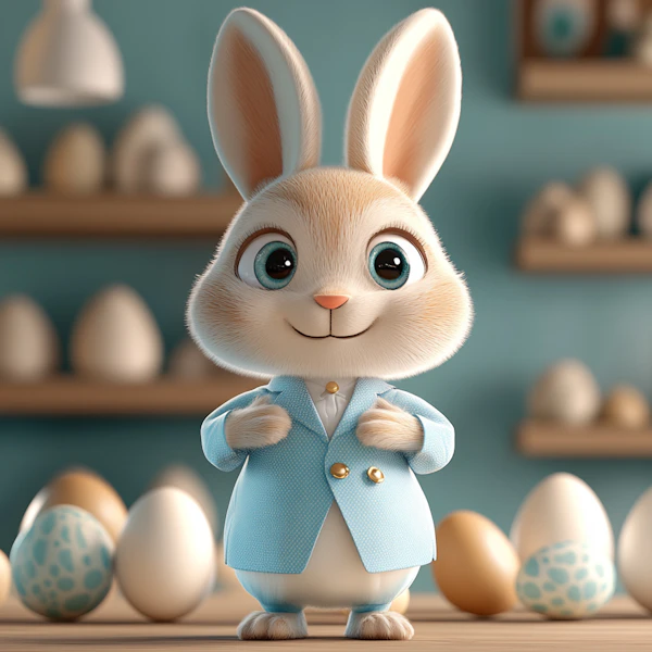 Animated Bunny in Suit