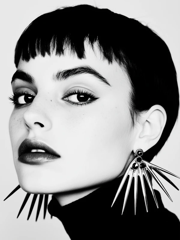 Black-and-White Portrait