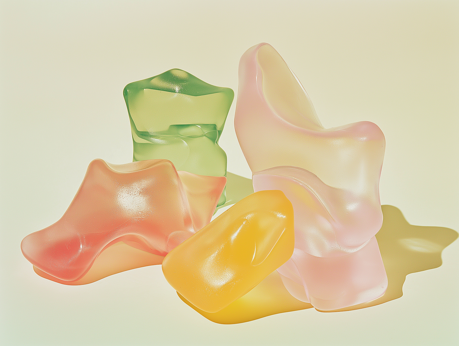 Abstract Translucent Sculptures