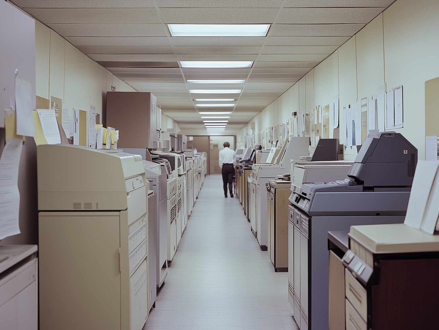 Vintage Office Corridor