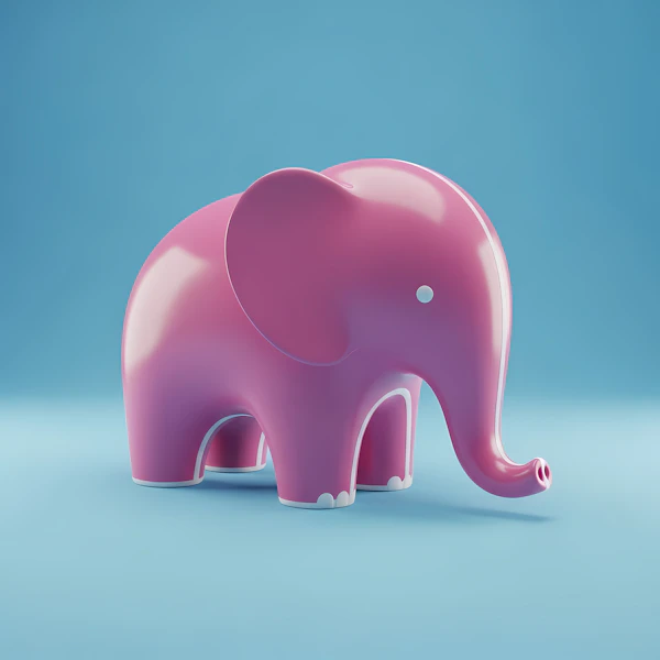 Pink Elephant Render