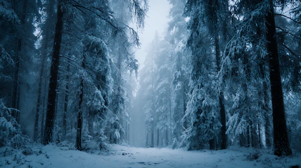 Snowy Winter Forest