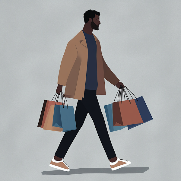 Man with Shopping Bags