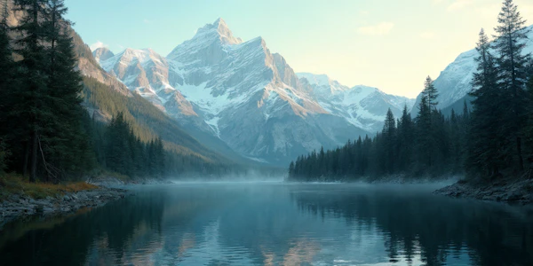 Serene Mountain Lake
