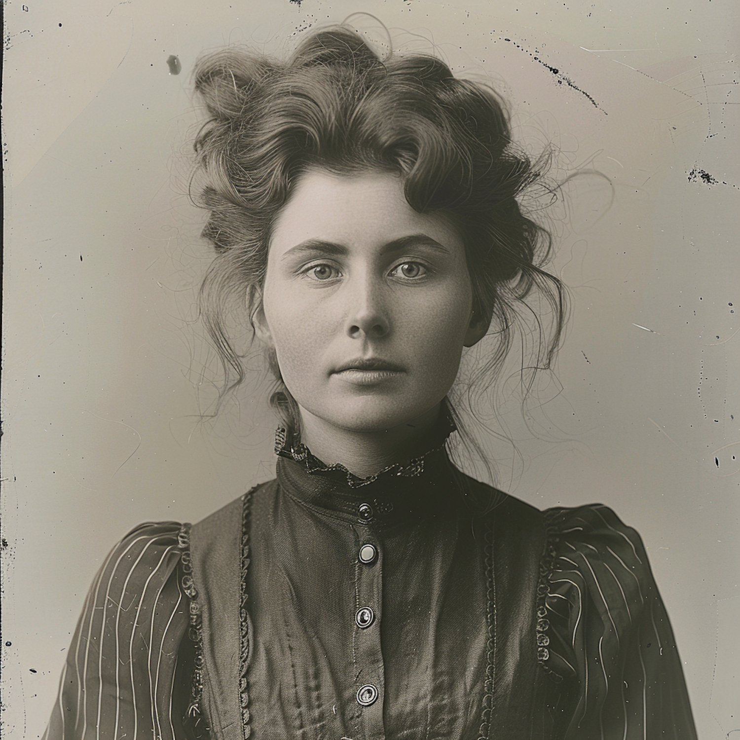 Vintage Portrait of Young Woman