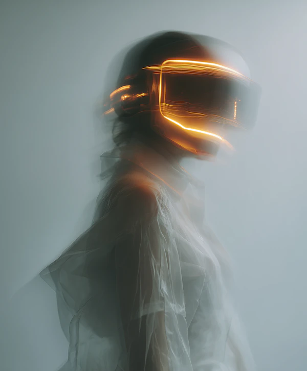 Futuristic Neon Portrait
