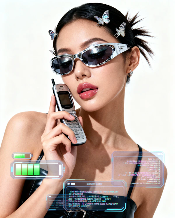 Cyberpunk Fashion Portrait