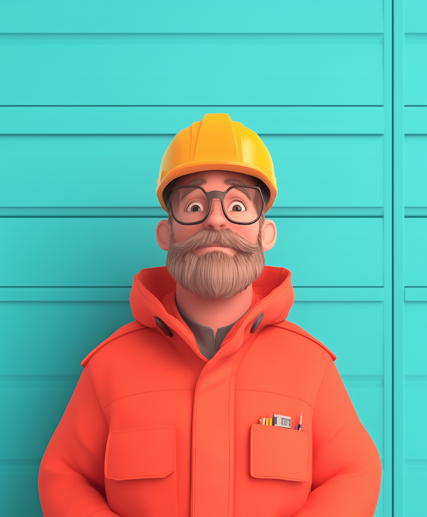 Animated Construction Professional Character